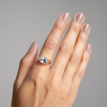 Purple Galaxy Signet Ring