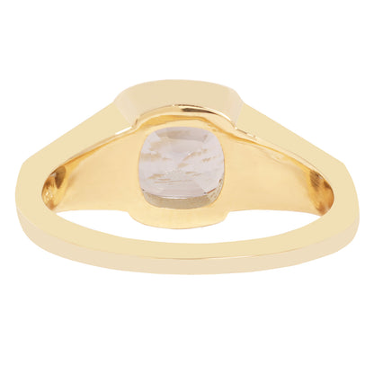 Lauren Wolf - Gold ring with a stone on a white background