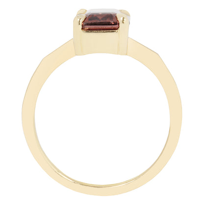 Dark Maroon Sapphire Ring