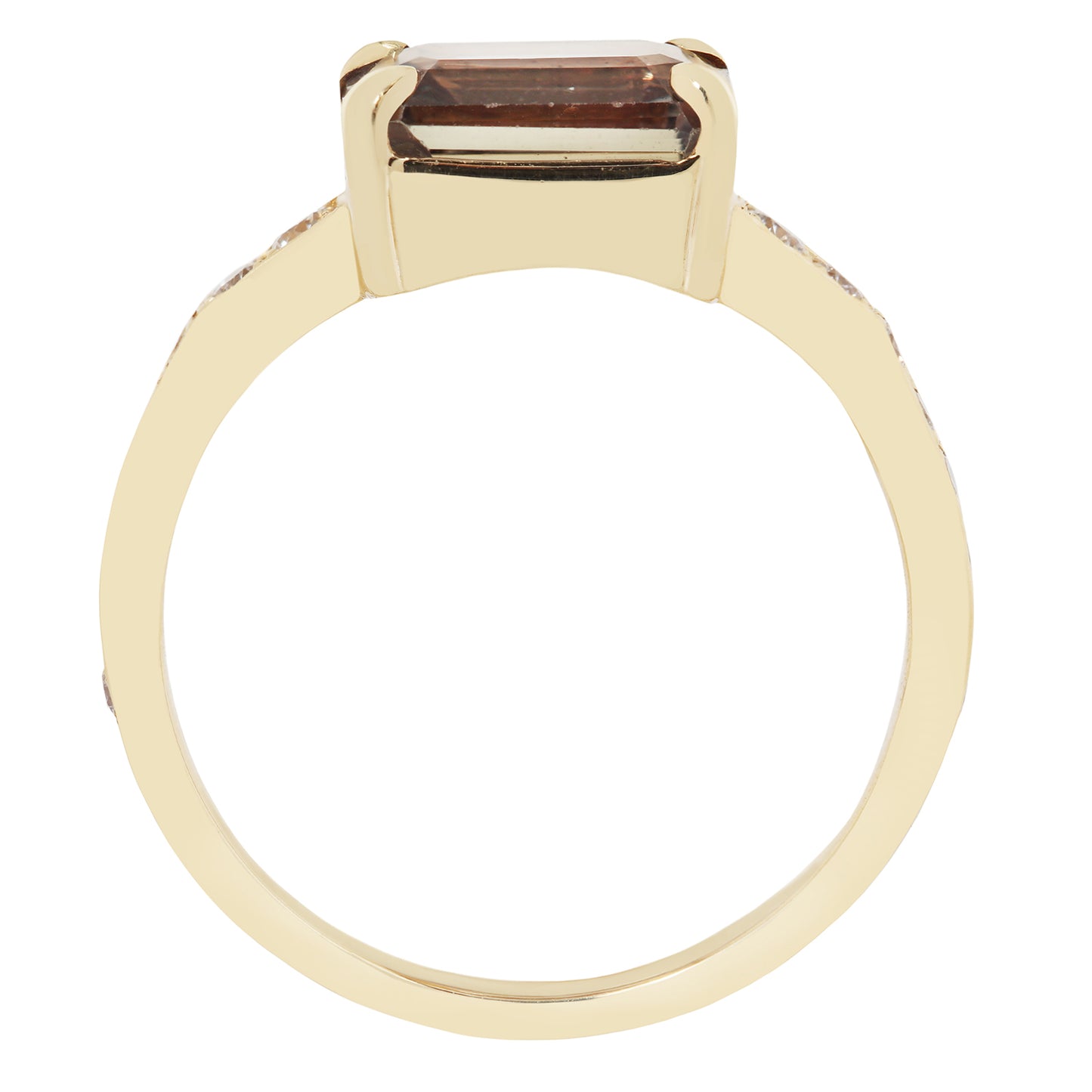 Maroon Dusk Sapphire & Diamond Ring