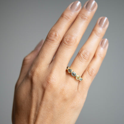 Blue Tides Sapphire Stacking Band