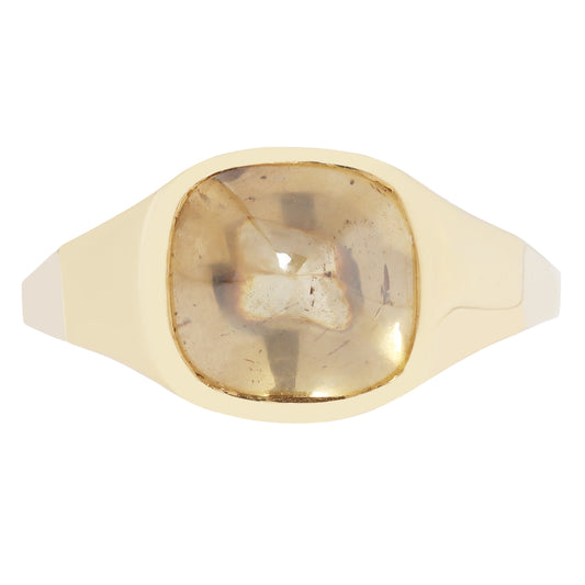 Golden Canyon Diamond Signet Ring