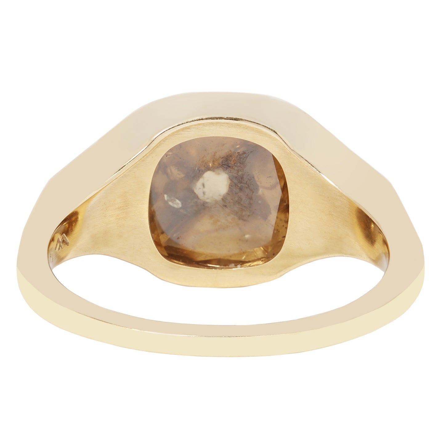 Golden Canyon Diamond Signet Ring