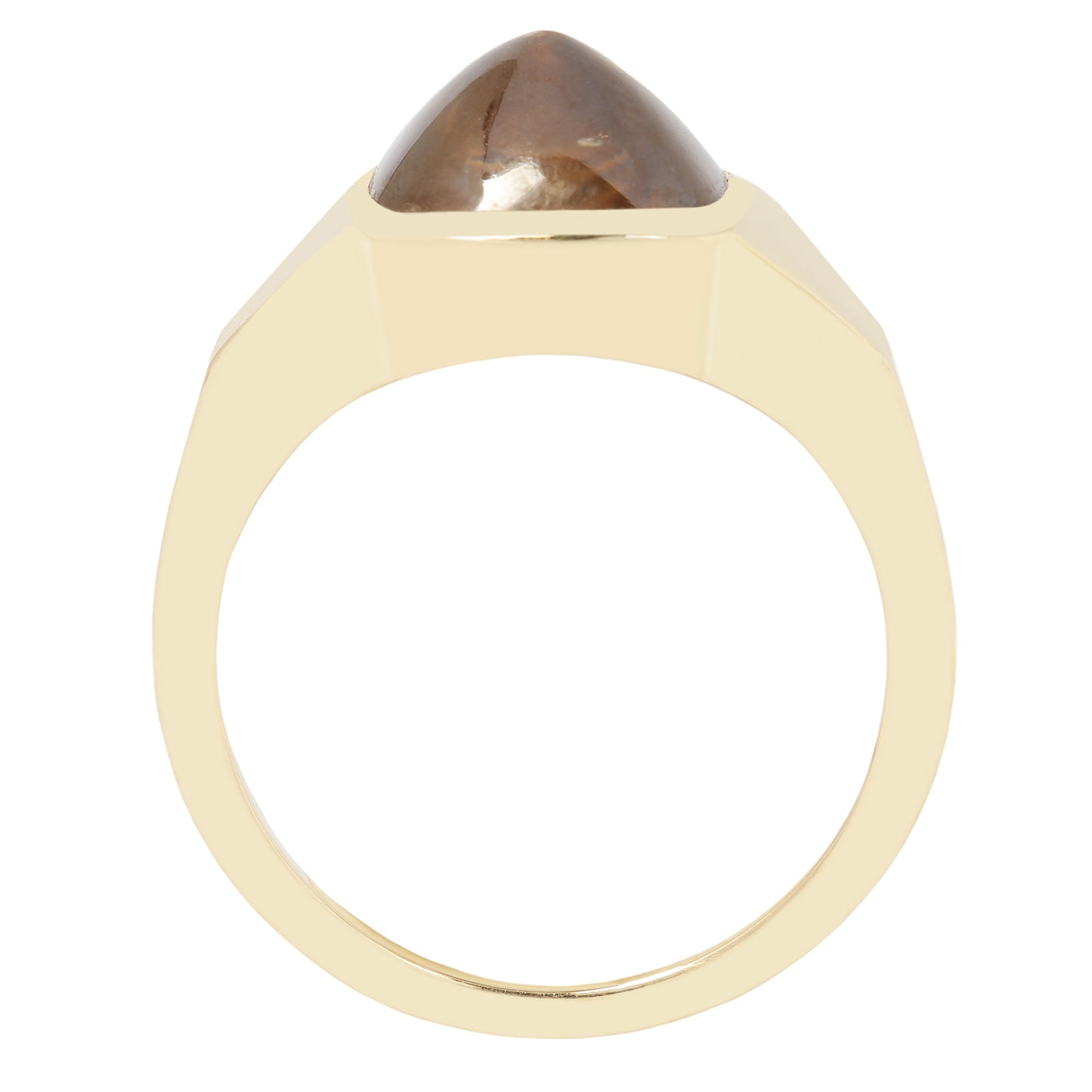 Golden Canyon Diamond Signet Ring