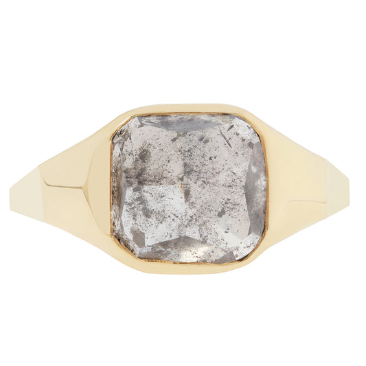 Stardust Diamond Signet Ring