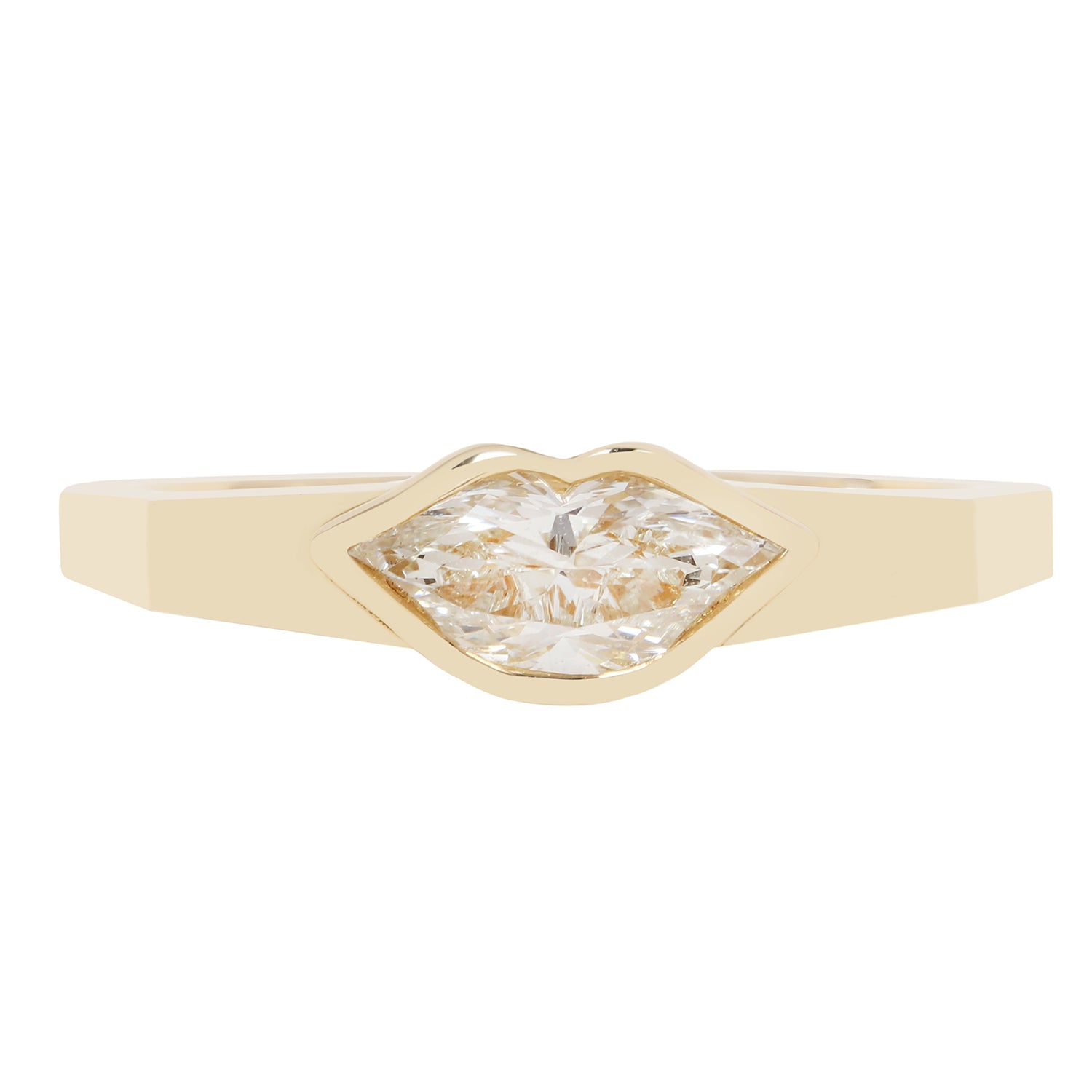 Diamond Lips Ring