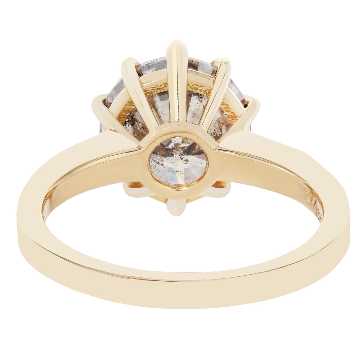 Midnight Sparkle Diamond Solitaire Ring