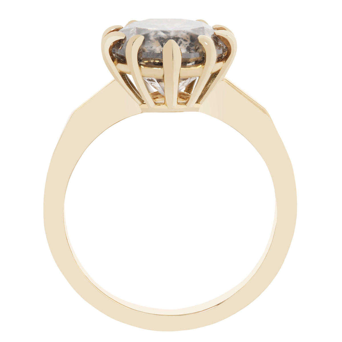 Midnight Sparkle Diamond Solitaire Ring