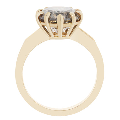 Midnight Sparkle Diamond Solitaire Ring