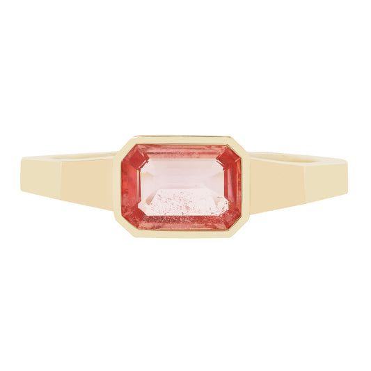 Coral Horizon Sapphire Ring