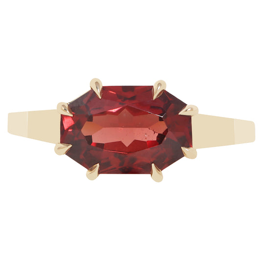 Crimson Garnet Siren Ring