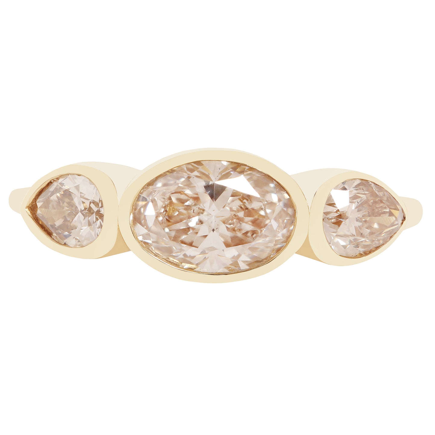 Triple Diamond Orbit Ring