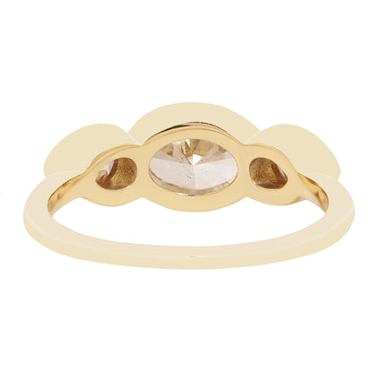 Triple Diamond Orbit Ring