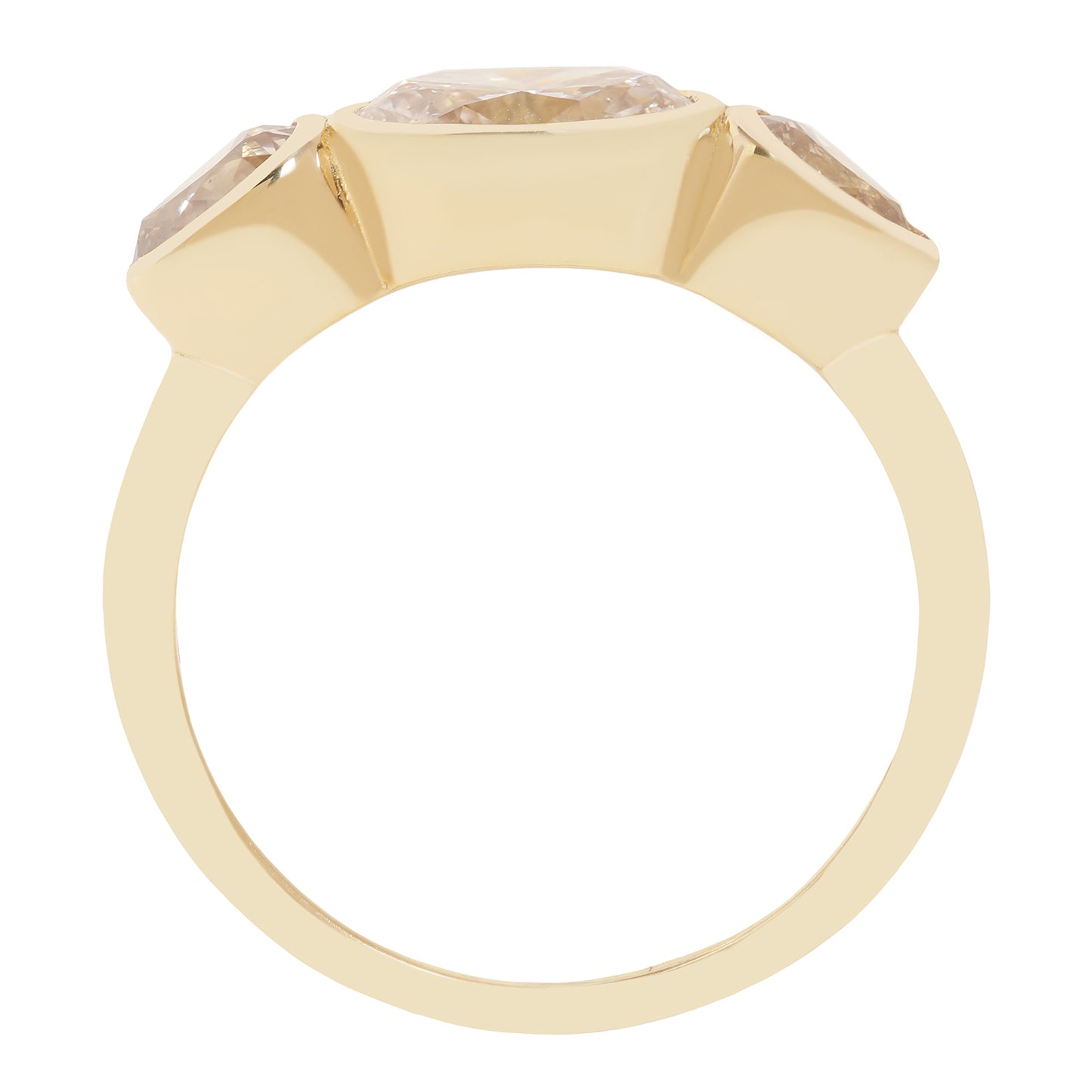 Triple Diamond Orbit Ring