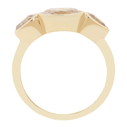 Triple Diamond Orbit Ring