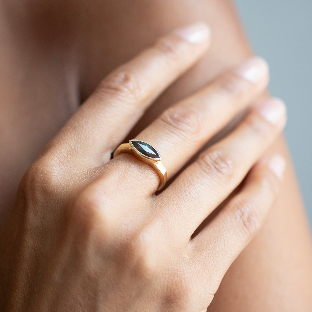 Forest Green Sapphire Mojave Ring