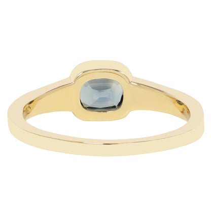 Ocean Blue Sapphire Mojave Ring