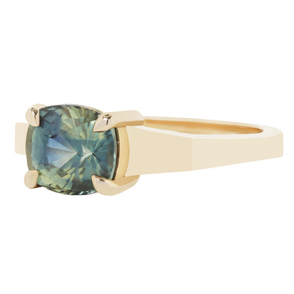 Verdant Bloom Sapphire Mirage Ring
