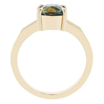Verdant Bloom Sapphire Mirage Ring