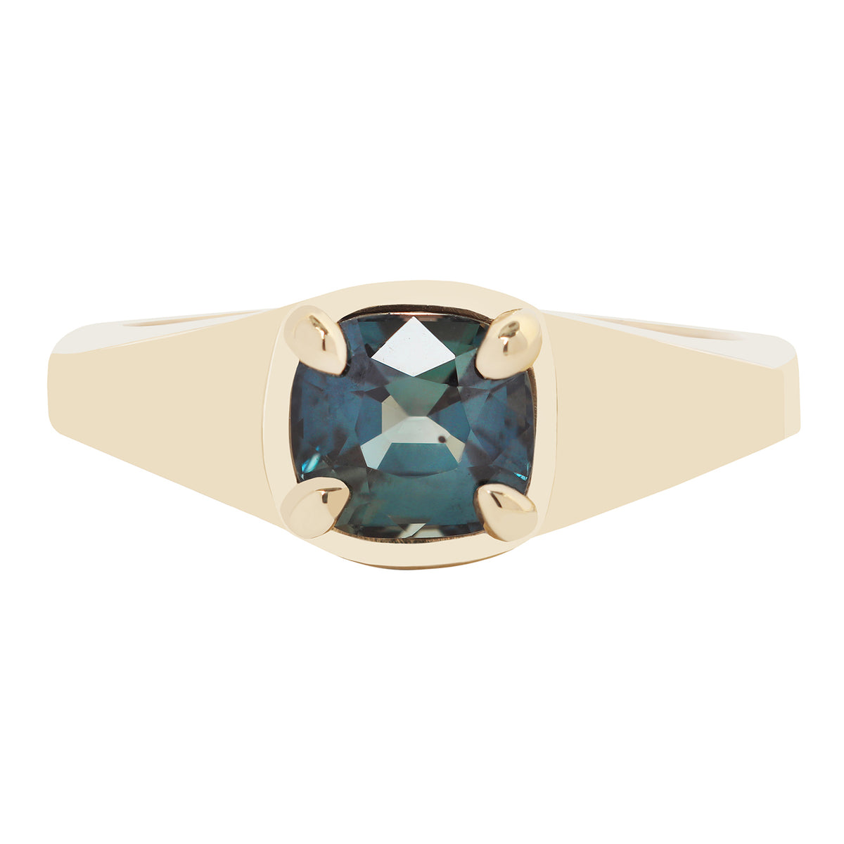 Deep Blue Sapphire Empire Ring