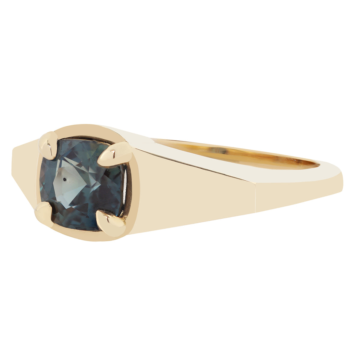 Deep Blue Sapphire Empire Ring