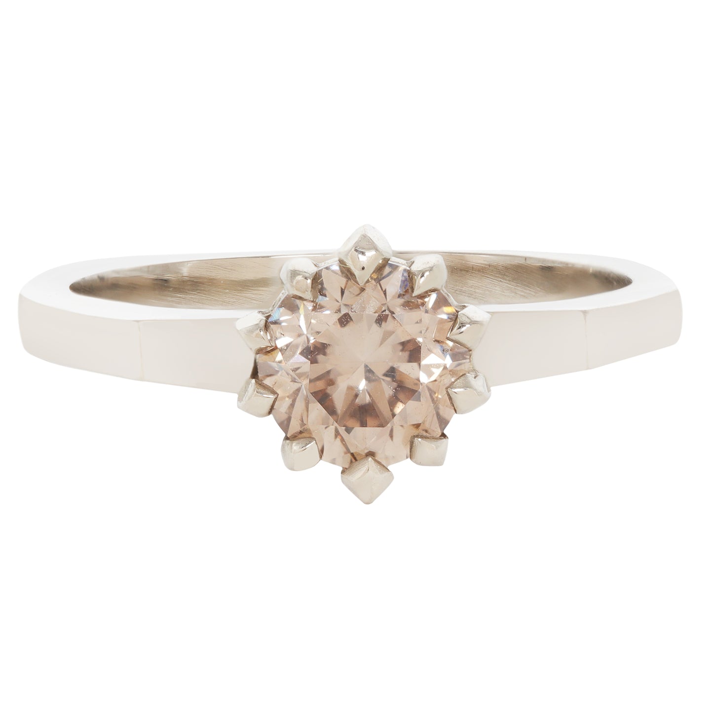 Champagne Diamond Soirée Ring