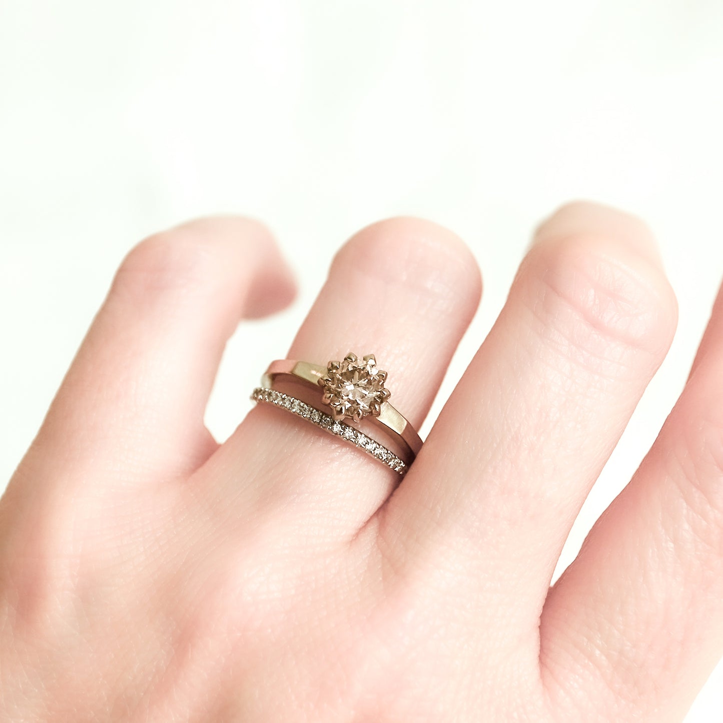 Champagne Diamond Soirée Ring