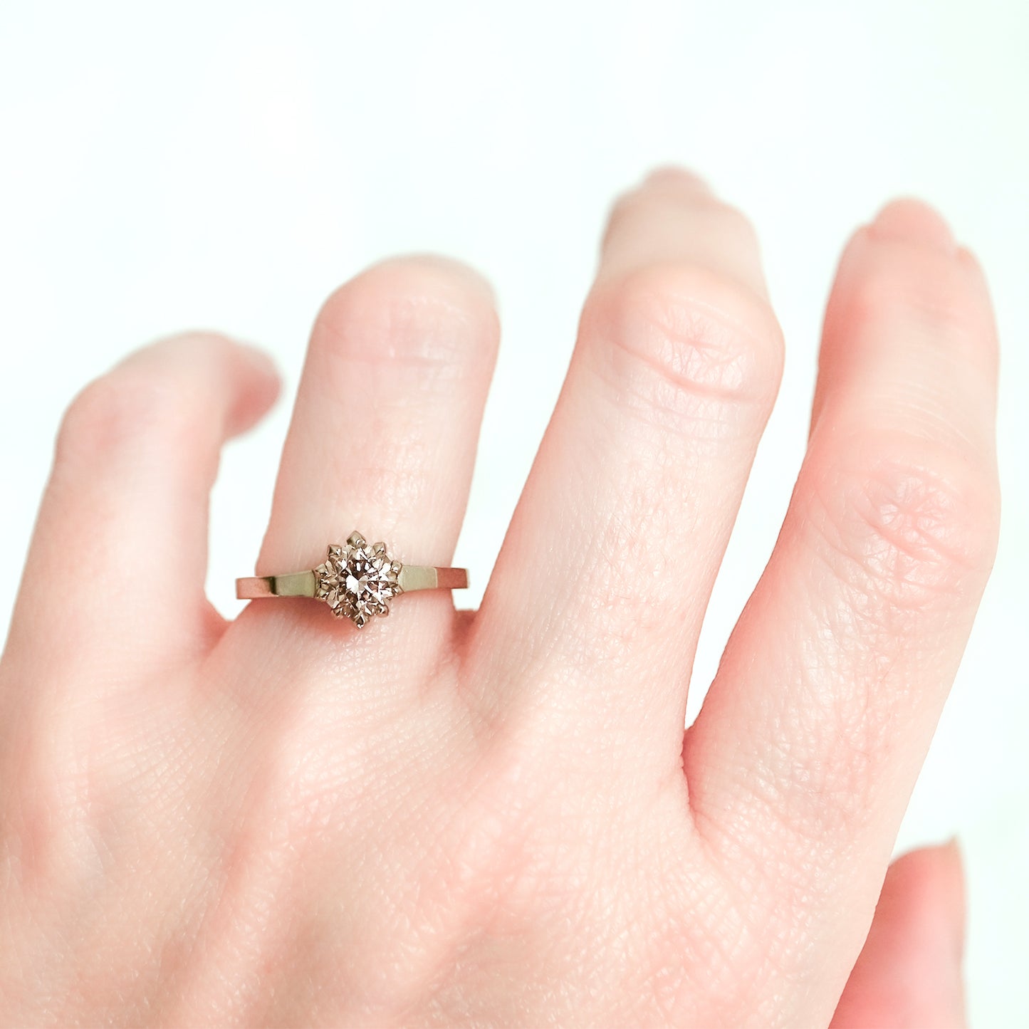 Champagne Diamond Soirée Ring