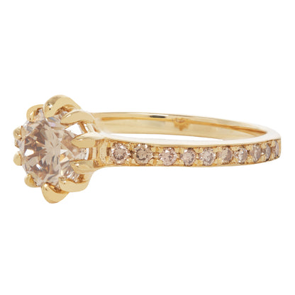 Champagne Pavé Diamond Soireé Ring