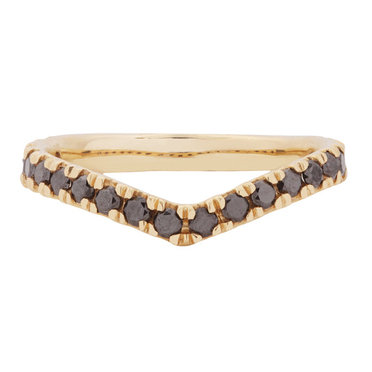 Wishbone Half Eternity Band