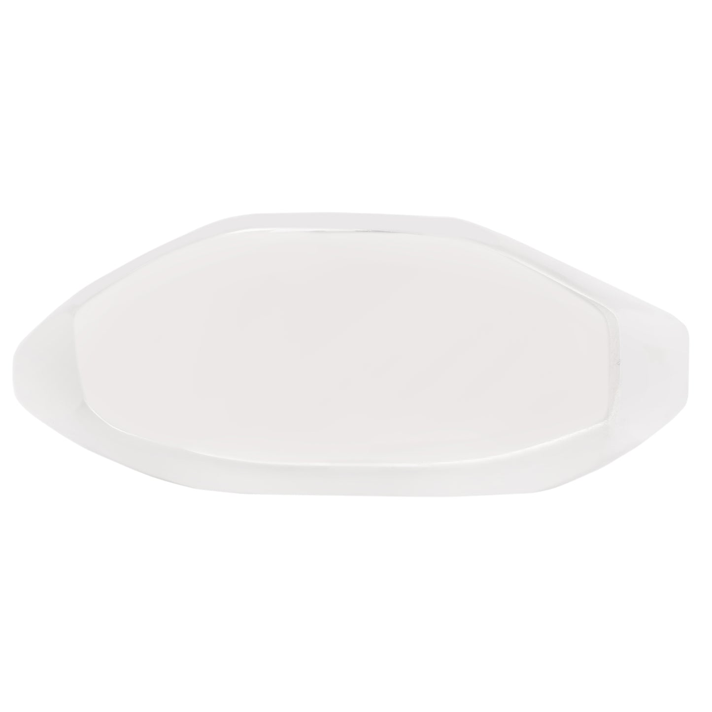 Silver Elongated Geometric Signet Ring