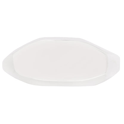 Silver Elongated Geometric Signet Ring