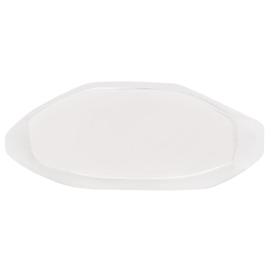 Silver Elongated Geometric Signet Ring