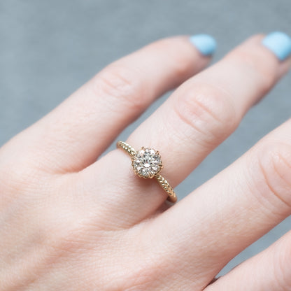 Old Euro Diamond Evergreen Solitaire