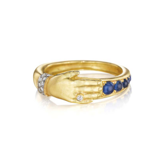 Blue Sapphire One Hand Band
