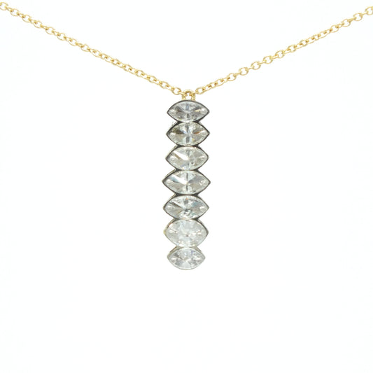 Marquise Diamond Pin-Set Necklace