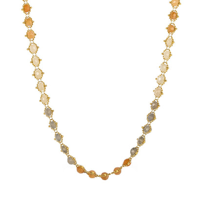 Moonstone Dusk Woven Necklace