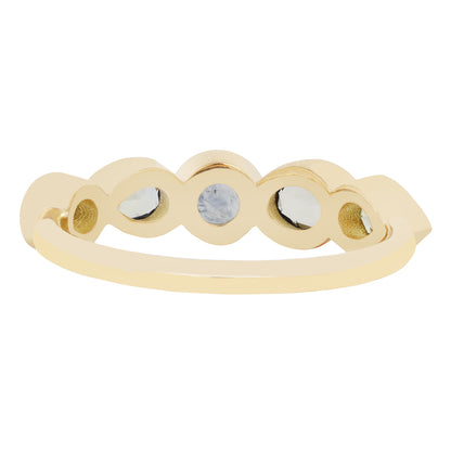 Aqua Sapphire Stacking Band