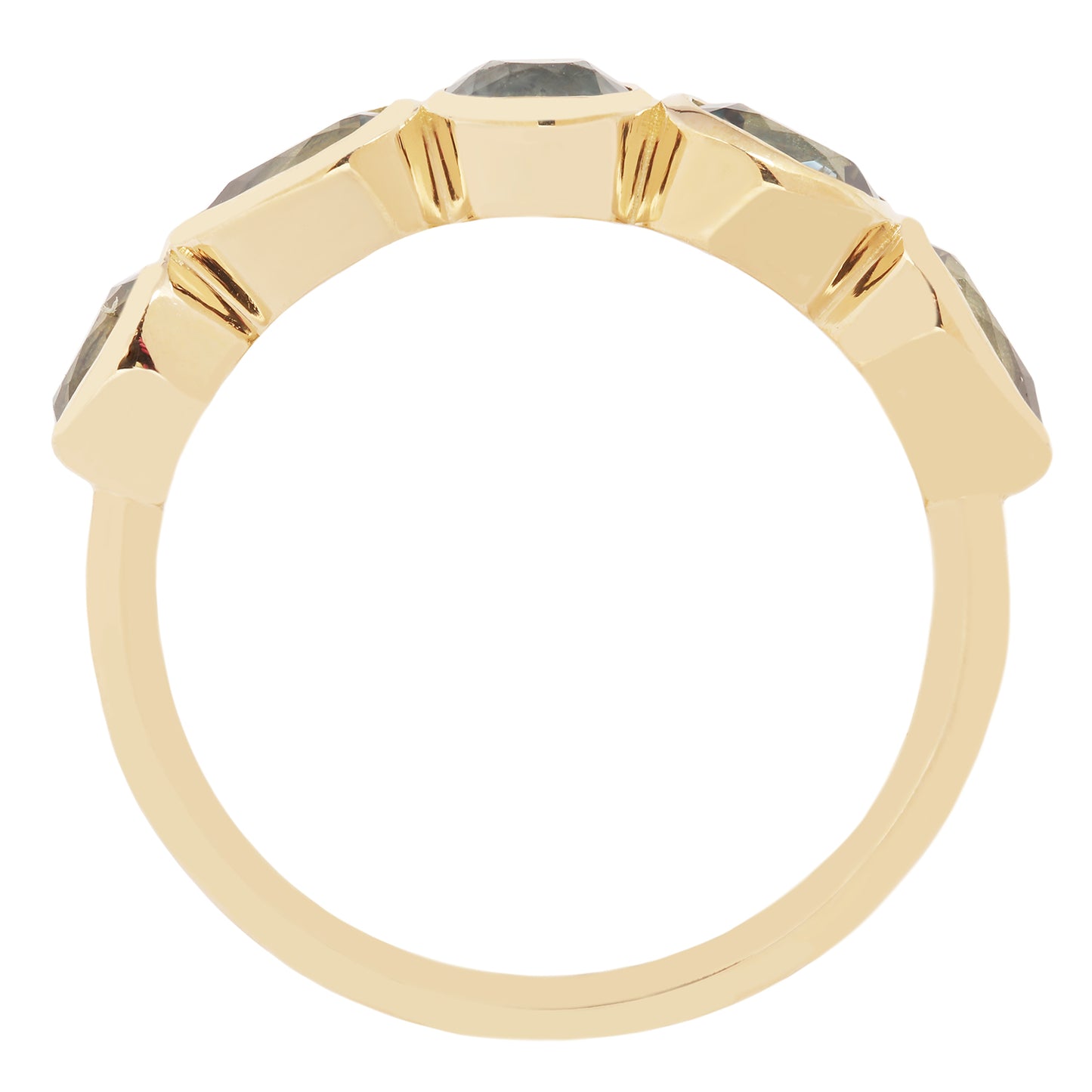 Aqua Sapphire Stacking Band