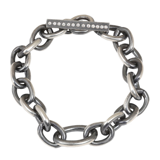 Diamond Toggle Curb Bracelet