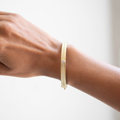 Junia Plus 6mm White Diamond Bangle