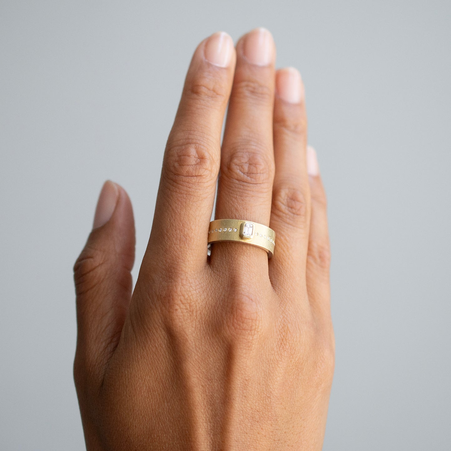 Junia Plus 6mm White Diamond Ring