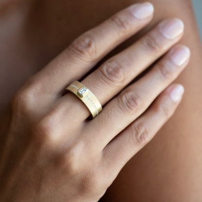 Junia Plus 6mm White Diamond Ring