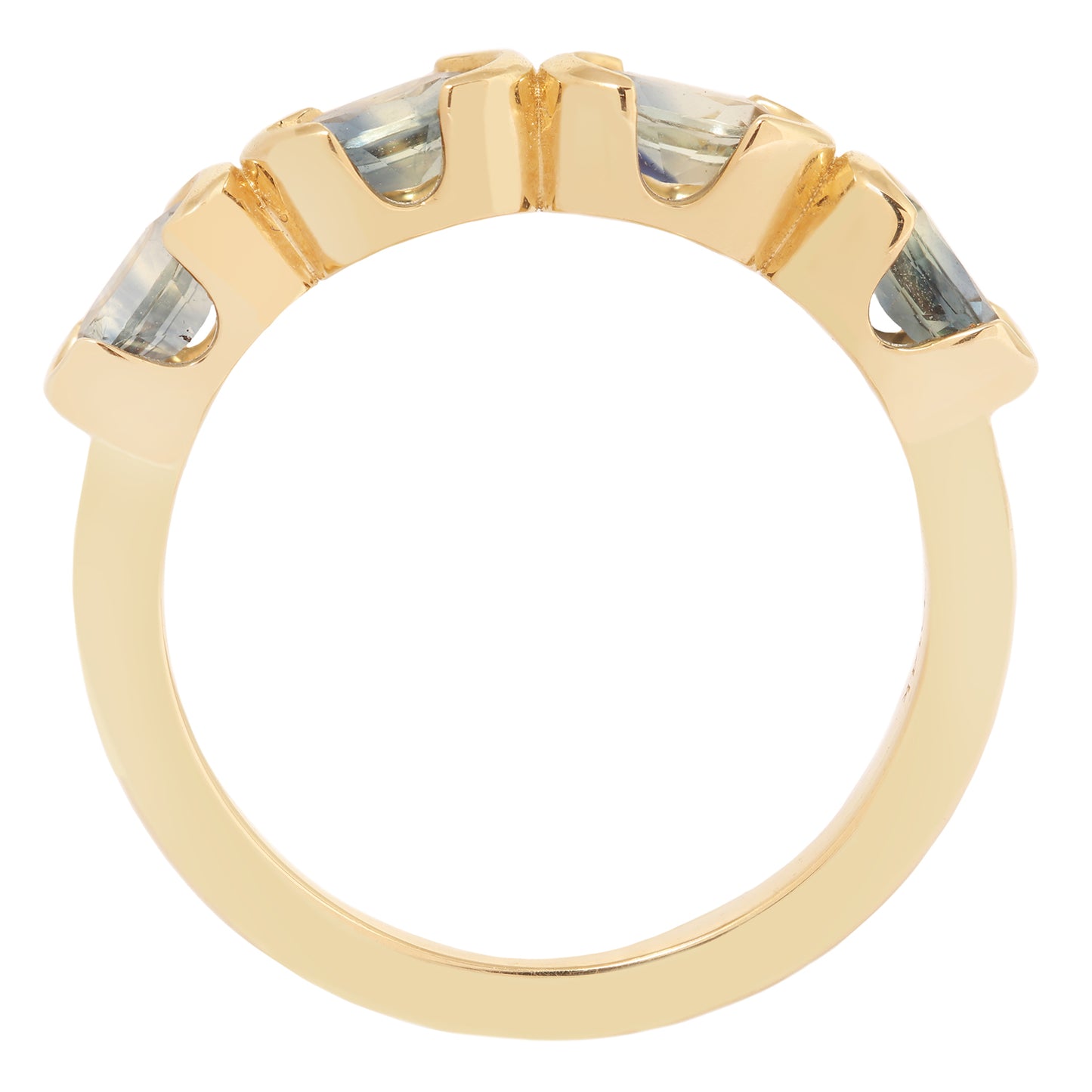 The Bi Color Inline Sapphire Ring