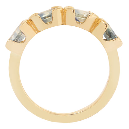 The Bi Color Inline Sapphire Ring