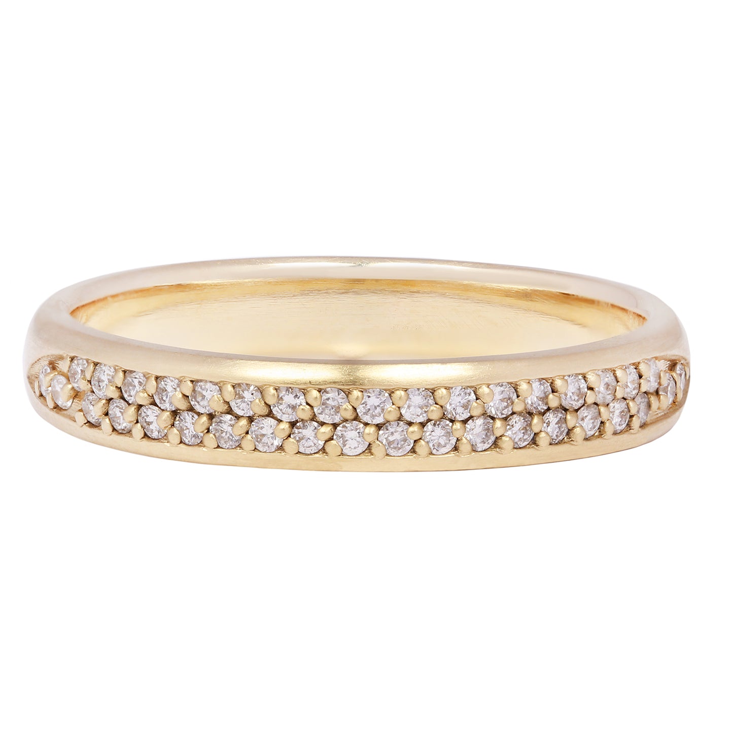 Double Row Half Eternity Band