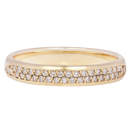 Double Row Half Eternity Band