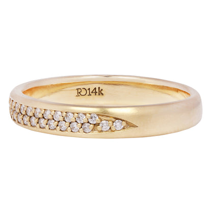 Double Row Half Eternity Band
