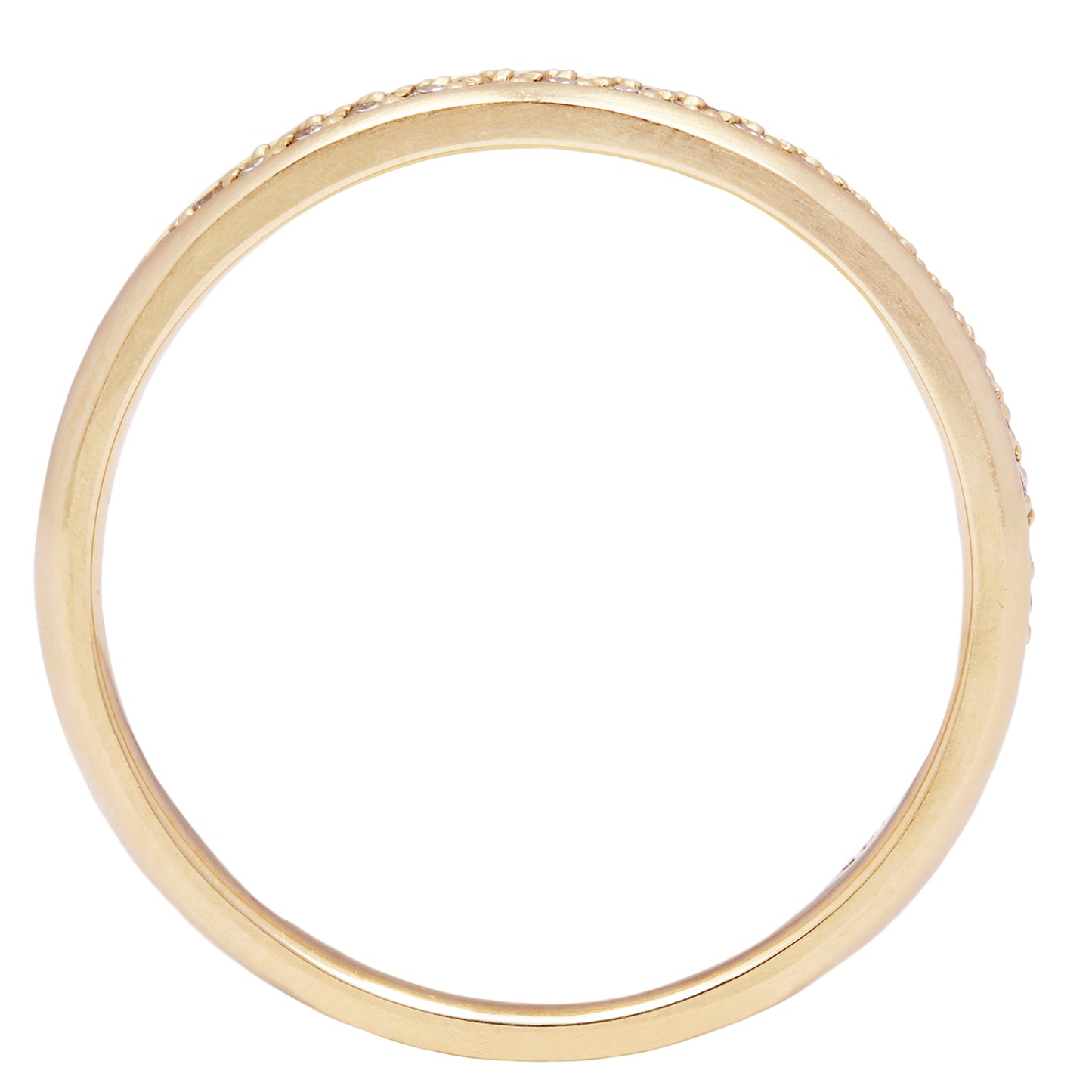 Double Row Half Eternity Band