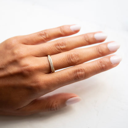 Double Row Half Eternity Band